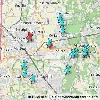 Mappa Via Gaetano Donizetti, 20033 Solaro MI, Italia (2.395)