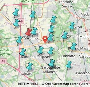 Mappa Via Gaetano Donizetti, 20033 Solaro MI, Italia (4.042)
