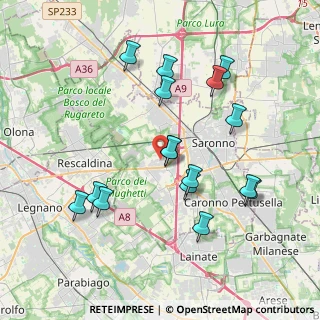 Mappa Via Don Olimpio Moneta, 21040 Uboldo VA, Italia (3.82813)