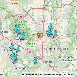 Mappa Via Don Olimpio Moneta, 21040 Uboldo VA, Italia (4.995)
