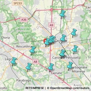 Mappa Via Don Olimpio Moneta, 21040 Uboldo VA, Italia (4.10571)