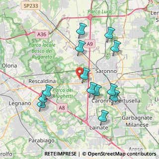 Mappa Via Don Olimpio Moneta, 21040 Uboldo VA, Italia (3.88231)