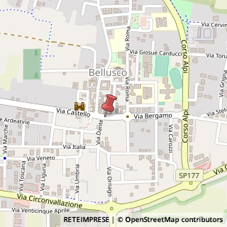Mappa Via Dante, 1, 20882 Bellusco, Monza e Brianza (Lombardia)