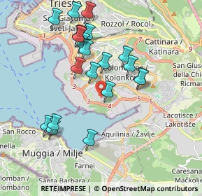 Mappa Via Carlo Schmidl, 34147 Trieste TS, Italia (1.8635)