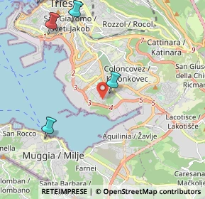 Mappa Via Carlo Schmidl, 34147 Trieste TS, Italia (3.60571)