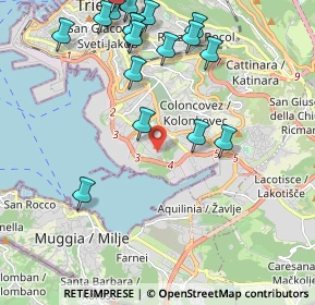 Mappa Via Carlo Schmidl, 34147 Trieste TS, Italia (2.45333)