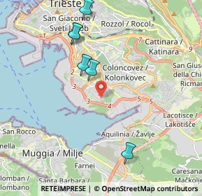 Mappa Via Carlo Schmidl, 34147 Trieste TS, Italia (3.39765)