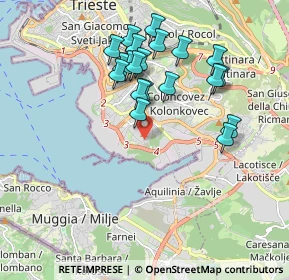 Mappa Via Carlo Schmidl, 34147 Trieste TS, Italia (1.773)