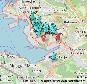 Mappa Via Carlo Schmidl, 34147 Trieste TS, Italia (1.243)