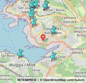 Mappa Via Carlo Schmidl, 34147 Trieste TS, Italia (2.43909)