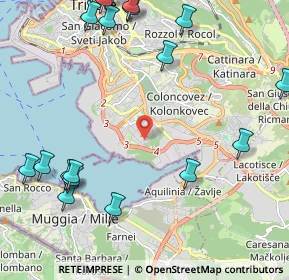 Mappa Via Carlo Schmidl, 34147 Trieste TS, Italia (2.9915)
