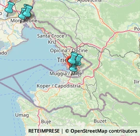 Mappa Via Carlo Schmidl, 34147 Trieste TS, Italia (25.85857)