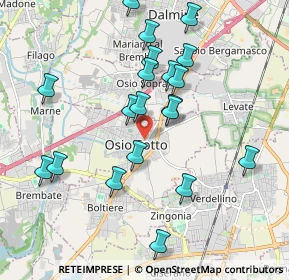 Mappa Piazza Papa Giovanni XXIII, 24046 Osio Sotto BG, Italia (1.9225)