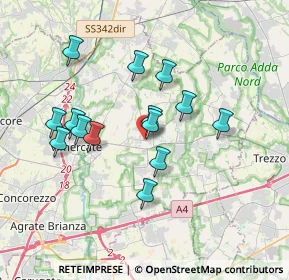 Mappa 20882 Vimercate MB, Italia (3.17214)