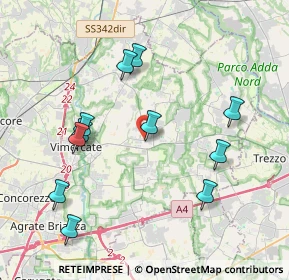 Mappa 20882 Vimercate MB, Italia (4.08818)