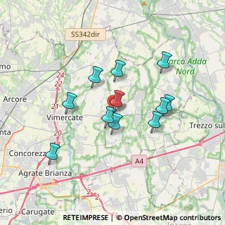Mappa Via Milano, 20882 Vimercate MB, Italia (3.01909)