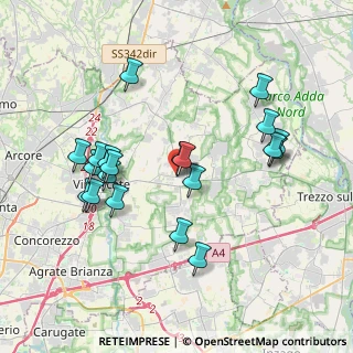 Mappa Via Milano, 20882 Vimercate MB, Italia (3.76)