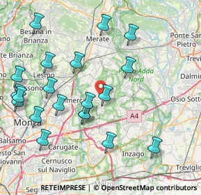 Mappa Via Milano, 20882 Vimercate MB, Italia (9.039)