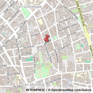 Mappa Via bellini vincenzo 20, 21052 Busto Arsizio, Varese (Lombardia)