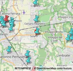 Mappa Via Conciliazione, 20033 Solaro MI, Italia (3.1355)