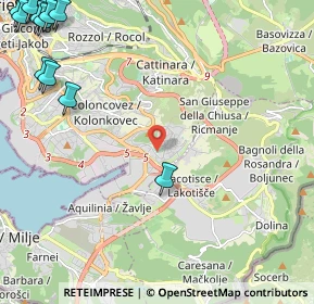 Mappa Via Laura Silvano Petracco, 34147 Trieste TS, Italia (3.98941)