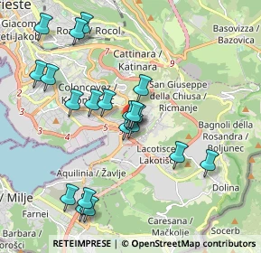 Mappa Via Laura Silvano Petracco, 34148 Trieste TS, Italia (1.921)