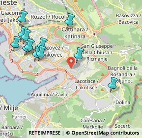 Mappa Via Laura Silvano Petracco, 34147 Trieste TS, Italia (2.40167)