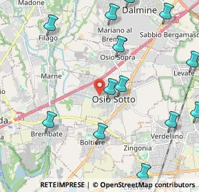 Mappa Via Ciro Menotti, 24046 Osio Sotto BG, Italia (2.65231)