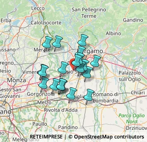 Mappa Via Ciro Menotti, 24046 Osio Sotto BG, Italia (9.616)