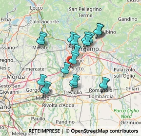 Mappa Via Ciro Menotti, 24046 Osio Sotto BG, Italia (12.4915)