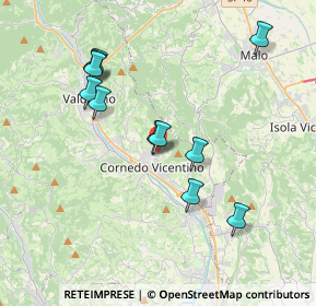 Mappa Via Miniera, 36073 Cornedo Vicentino VI, Italia (3.60727)