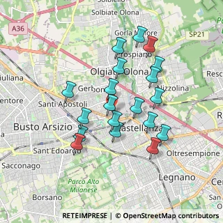 Mappa Via Don Minzoni, 21057 Olgiate Olona VA, Italia (1.62579)