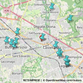 Mappa Via Don Minzoni, 21057 Olgiate Olona VA, Italia (2.80857)