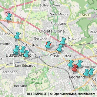 Mappa Via Don Minzoni, 21057 Olgiate Olona VA, Italia (2.71714)