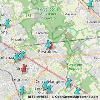 Mappa Via Cesare Beccaria, 20027 Rescaldina MI, Italia (3.51182)