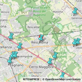 Mappa Via Cesare Beccaria, 20027 Rescaldina MI, Italia (3.21583)