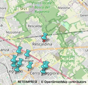 Mappa Via C. Beccaria, 20027 Rescaldina MI, Italia (2.69909)