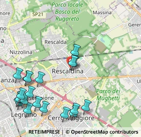 Mappa Via C. Beccaria, 20027 Rescaldina MI, Italia (2.6515)