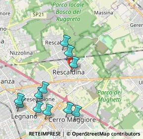 Mappa Via C. Beccaria, 20027 Rescaldina MI, Italia (2.32818)