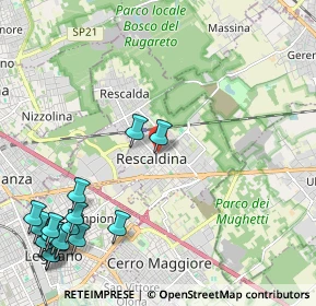 Mappa Via C. Beccaria, 20027 Rescaldina MI, Italia (3.13778)
