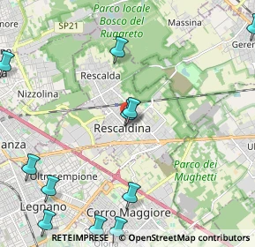 Mappa Via C. Beccaria, 20027 Rescaldina MI, Italia (2.91182)