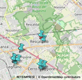 Mappa Via C. Beccaria, 20027 Rescaldina MI, Italia (2.56154)