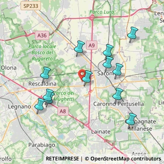 Mappa Via Monte Rosa, 21040 Uboldo VA, Italia (4.08667)