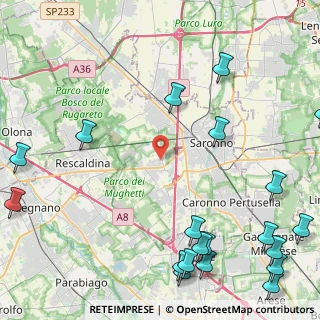 Mappa Via Monte Rosa, 21040 Uboldo VA, Italia (6.624)