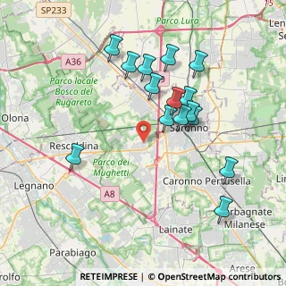 Mappa Via Monte Rosa, 21040 Uboldo VA, Italia (3.69267)