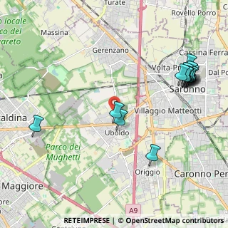 Mappa Via Monte Rosa, 21040 Uboldo VA, Italia (2.5475)