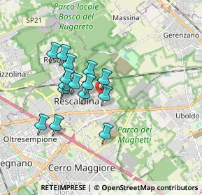 Mappa Via Monza, 20027 Rescaldina MI, Italia (1.42333)