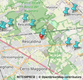 Mappa Via Monza, 20027 Rescaldina MI, Italia (2.91545)