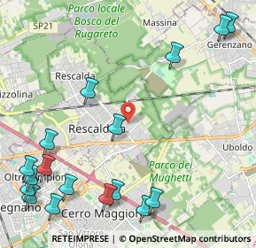 Mappa Via Monza, 20027 Rescaldina MI, Italia (2.99765)