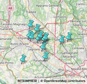 Mappa Via Monza, 20027 Rescaldina MI, Italia (4.76154)